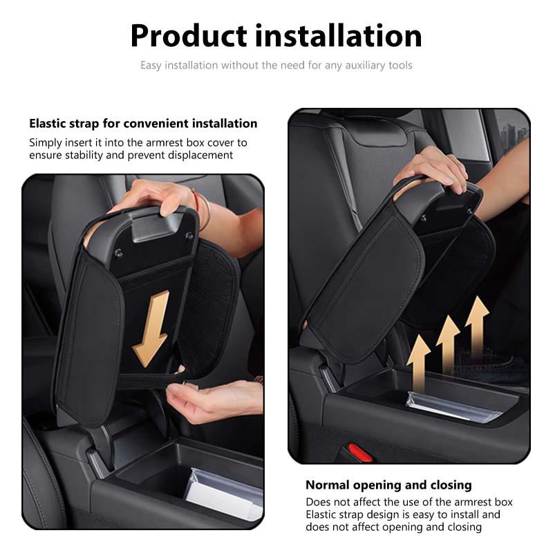 Leather Car Seat Central Console Armrest Pad Storage Bag For BMW M M2 M3 M4 M5 M6 E46 E90 E60 F30 E39 X1 X3 X4 X5 ULXMV1