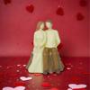 Sweet Loving Elderly Couple Figurine Sculpture for Romantics Home Decors and Wedding Anniversary Valentines Day Gift
