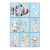 Yousheng 9 Sheets/Set Christmas Window Cling Removable Waterproof PVC Winter Merry Christmas Static Glass Sticker Holiday Party Decoration Decal