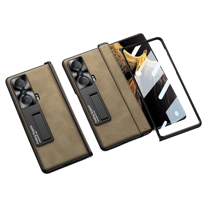 GKK For Honor Magic Vs 5G Case Magnetic Hinge Matte Phone Cover with Tempered Glass Film