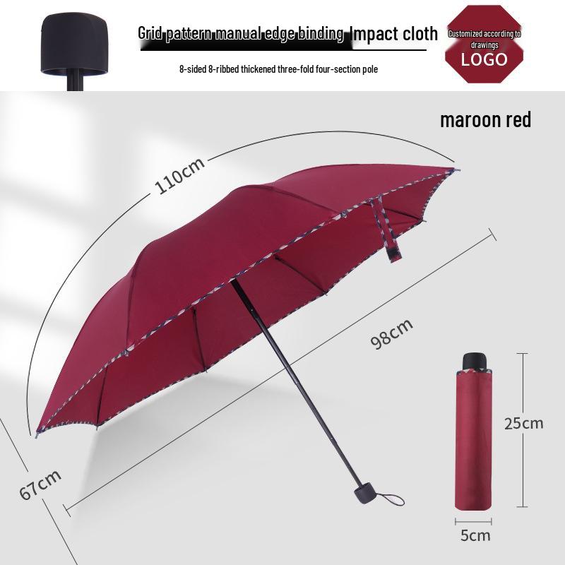 Automatic 60-Rib Folding Umbrella with UV Sun Protection