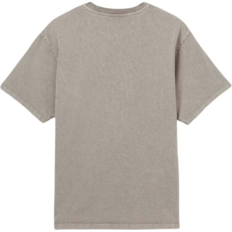 Levis Casual Comfortable Simple Embroidered Logo Ribbed Crew Neck Short Sleeve T-Shirt Men T-Shirts Gray-Green 003MZ-0002