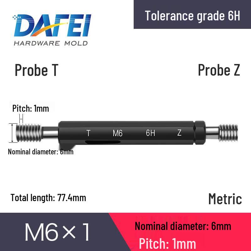 DAFEI Metric Thread Plug Gauge