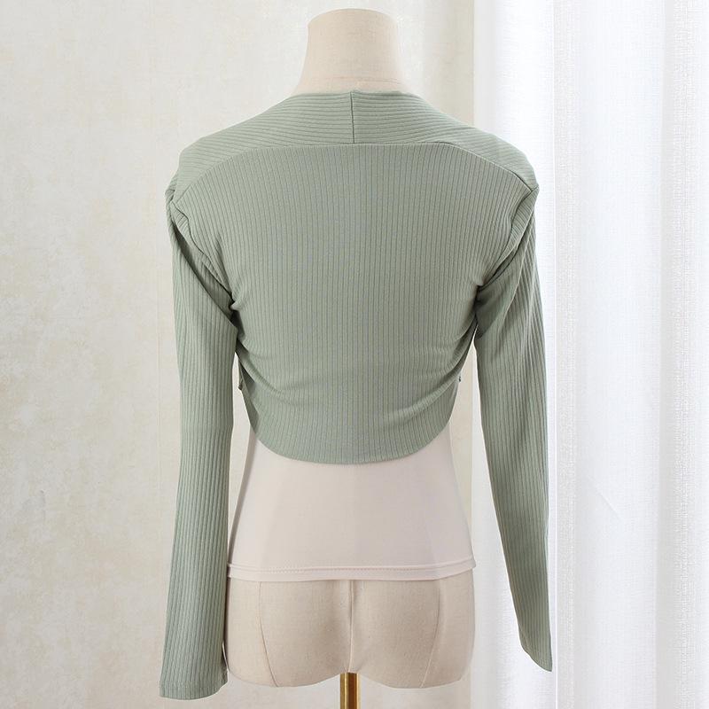 Women's Snowfall Style Cardigan: Lightweight Spring & Autumn Shawl, Cropped Air-Conditioned Jacket, Ballet Dance Camisole.