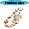 Plush Sheep Keychain Heart Accent Long Time Use PVC Materials Versatile Bag Phone Charm