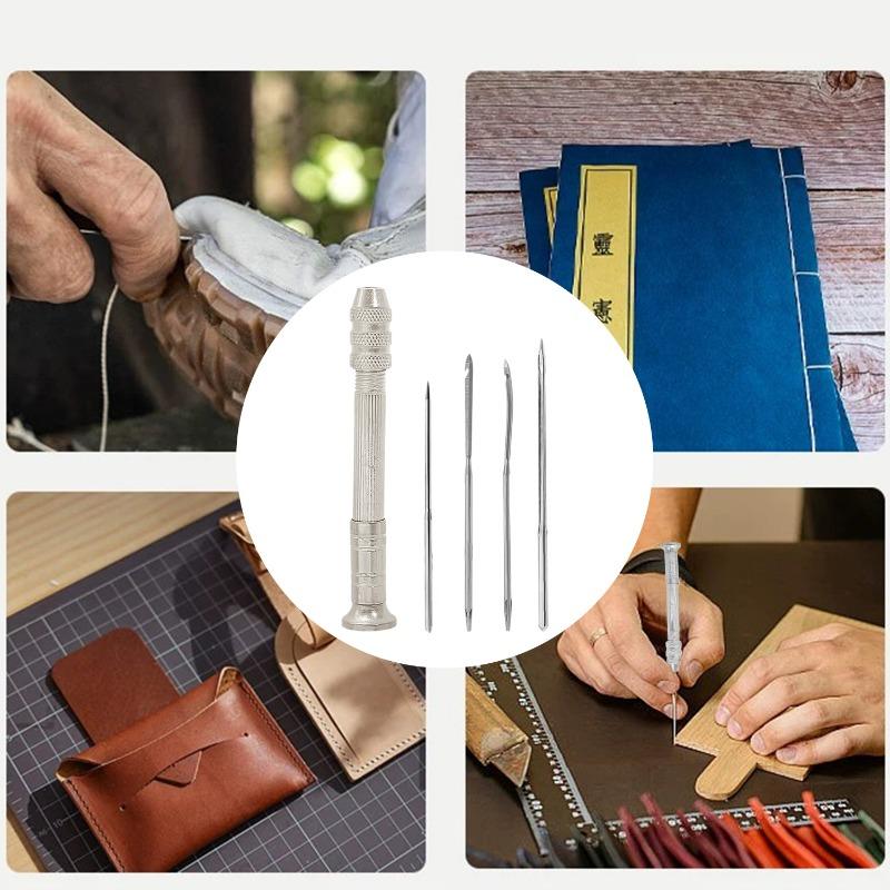 5/25pcs Leather Sewing Needles Kit Leather Awl Needle Multi-functional Replaceable Shoe Repair Tool DIY Handmade Crochet Crafts