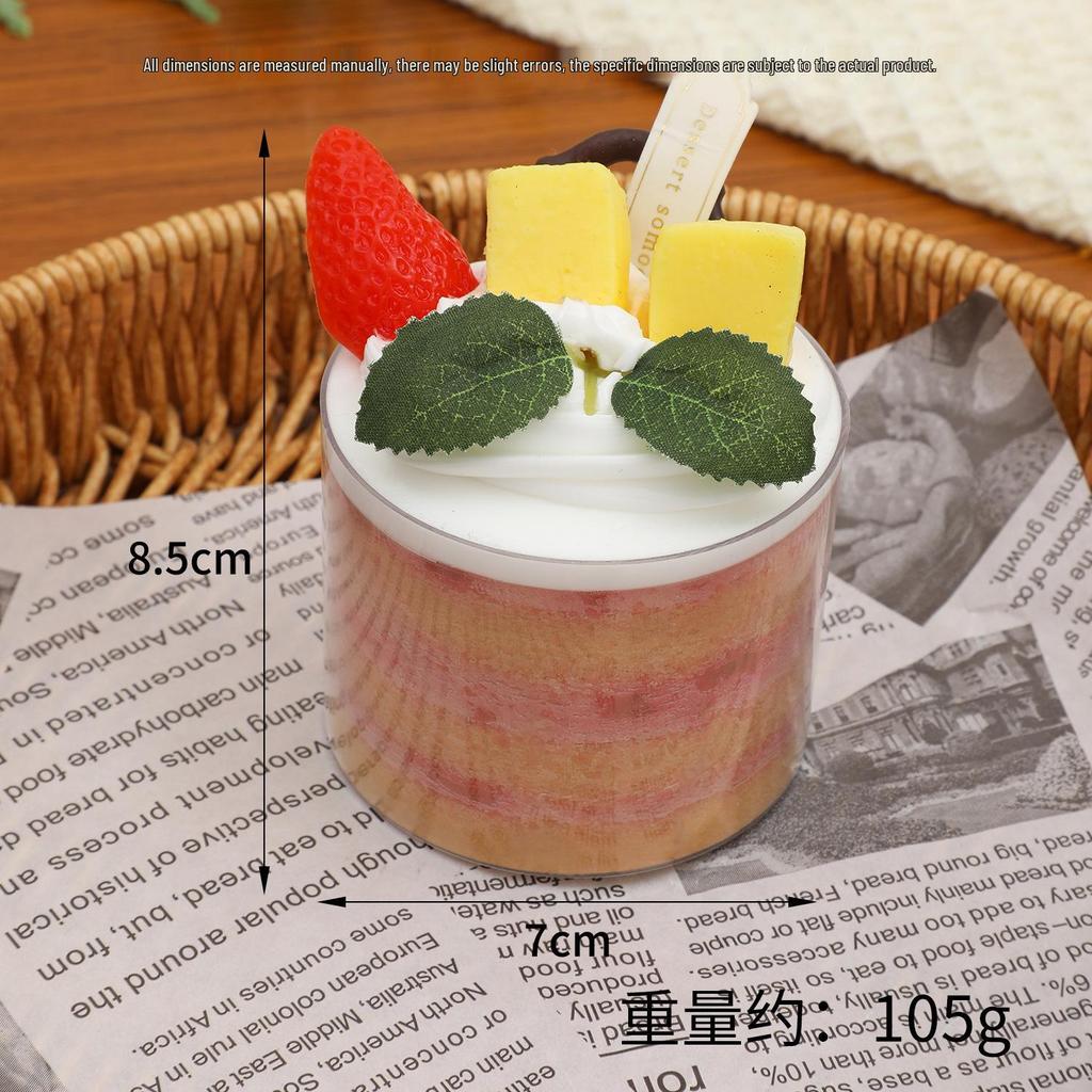 Simulation Fruit Cream Cake Model - Dessert Display Ornament