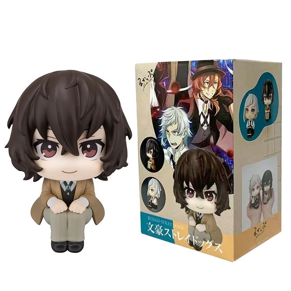 Figurină Anime Bungou Stray Dogs 9.5cm Versiune Q Dazai Osamu Figurină de Acțiune Nakashima San Figurine Model de Colecție PVC Păpuși Jucării