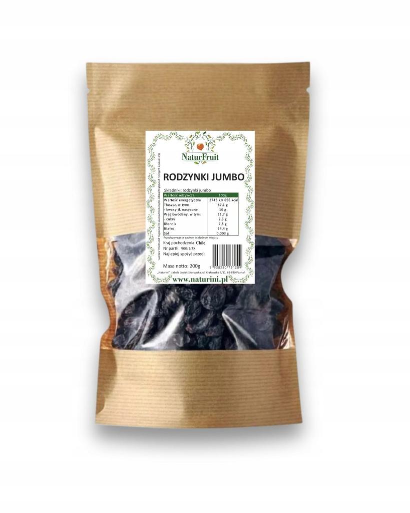 Jumbo Raisins Super Quality South Africa 500G Naturini