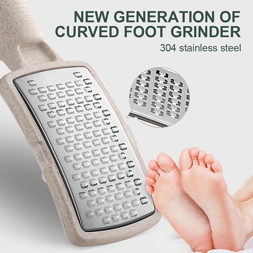 1pc Stainless Steel Pedicure Foot File, Handheld Foot Scrubber, Easy to Remove Callus Dead and Hard Skin for Both Wet and Dry Feet - Foot Care Tool
