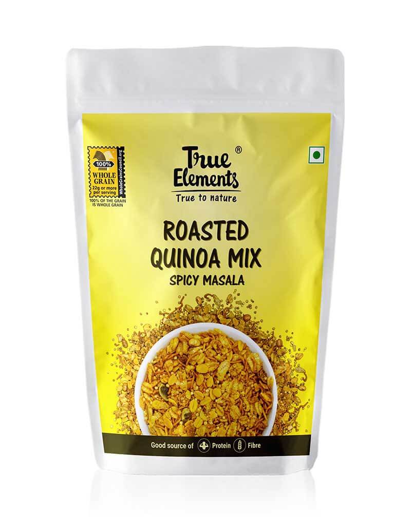 

Смесь: жареная Киноа и острая Масала (100 г), Roasted Quinoa Mix Spicy Masala, True Elements