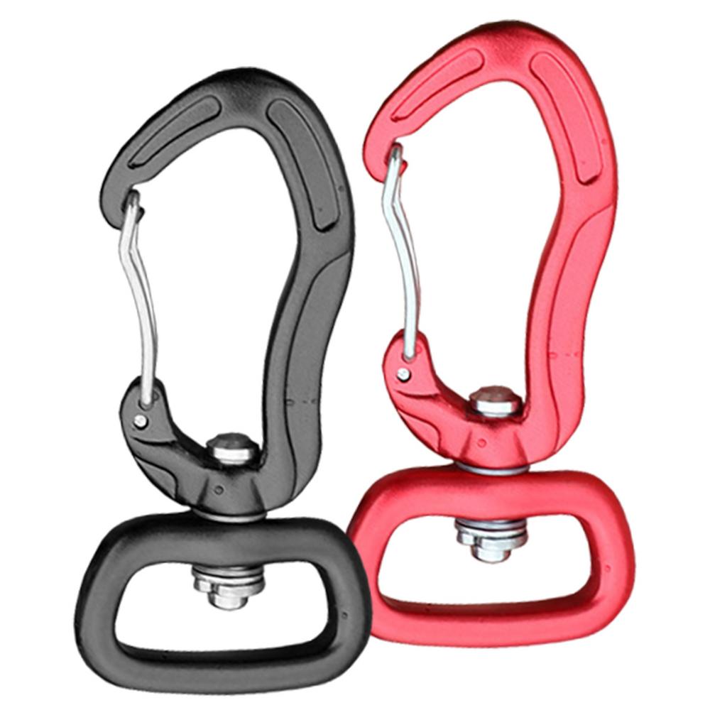 360 Swivel Rotating Carabiner Clip,Multifunctional Aluminium Alloy Carabiner D Buckle for Outdoor Camping Hiking
