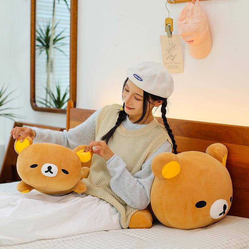 New fat house party model easy bear throw pillow plush toy cute bear doll girl gift rag doll