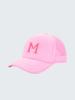 1pc Kid's 26 Alphabet Baseball Cap, Fashion Versatile Casual Sun Hat,Pink Mesh Breathable Trucker Cap, Suitable For Girls
