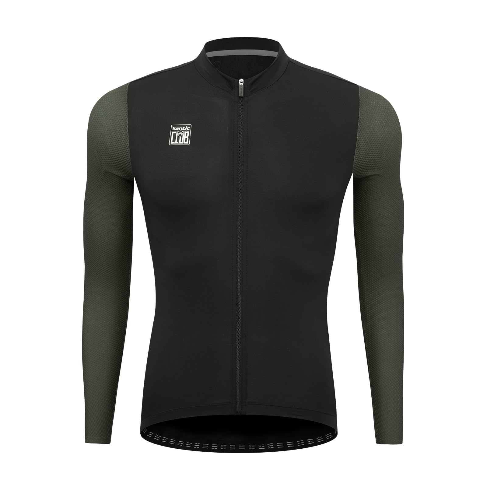 [Santic] Men s Long-Sleeve Cycling Jersey, Spring/Autumn, Moisture-Wicking, Quick-Drying, UV Protection Cycling Wear