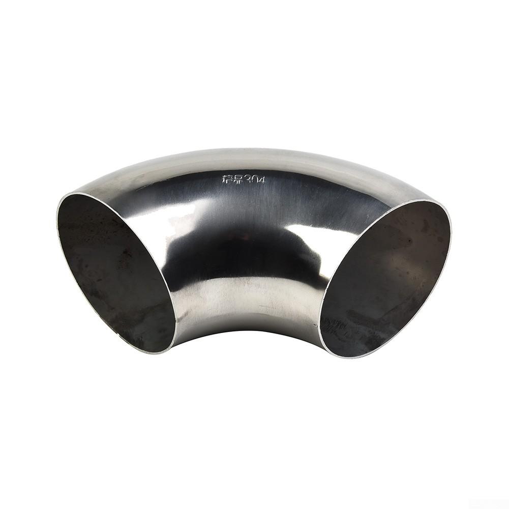 Racord cot îndoit pentru țeavă de eșapament din oțel inoxidabil de calitate de 63 mm la 90 de grade