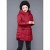 Mother Winter Down Cotton Jacket Coat Thicken Warm Grandma Snow Wear Parkas