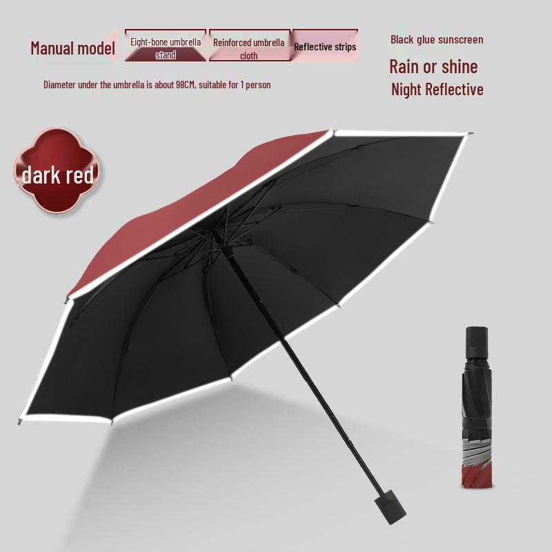 

Luminous Automatic Folding Umbrella - Large, Sturdy Sun Protection for Men & Women, Customizable for Rain or Shine. Safety Reflective Series