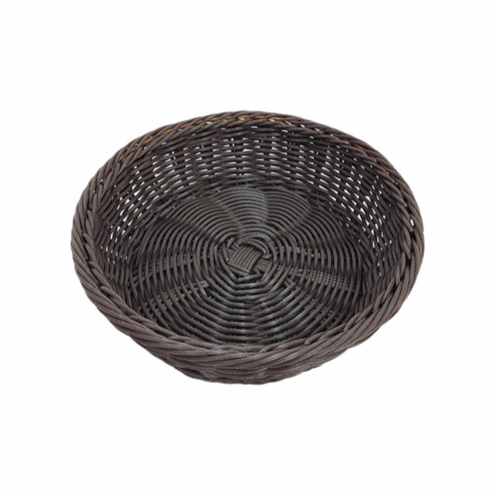 Round Handwoven Fruit Basket Breathable Vegetable Drain Basket Snack Basket Bread Display