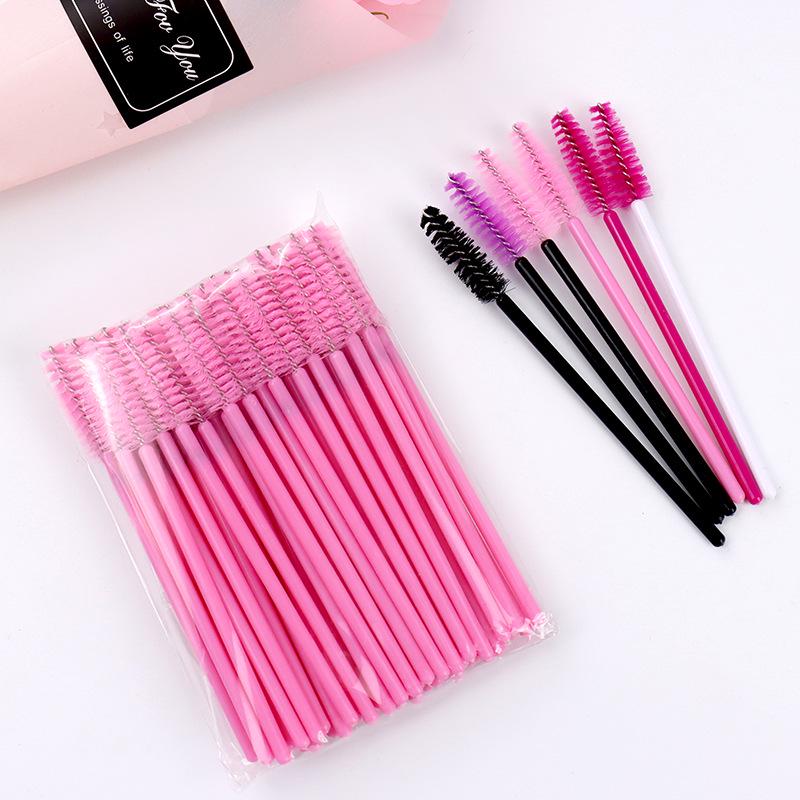 Portable Solid Rod Colored Eyelash & Eyebrow Brush for Makeup & Grafted Lashes
