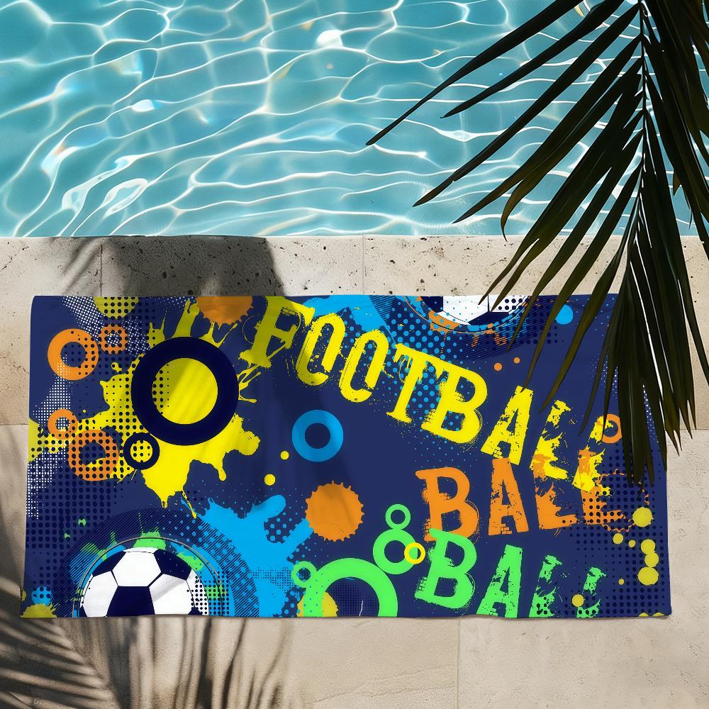 Soccer Towel Quick Drying Beach Towels Are Suitable For Swimming Pools Camping Yoga And The Gym