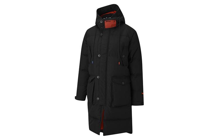 PUMA X ATTEMPT Down Jackets Men s Black Hooded Thickened Down Coat 598253-01 XXS