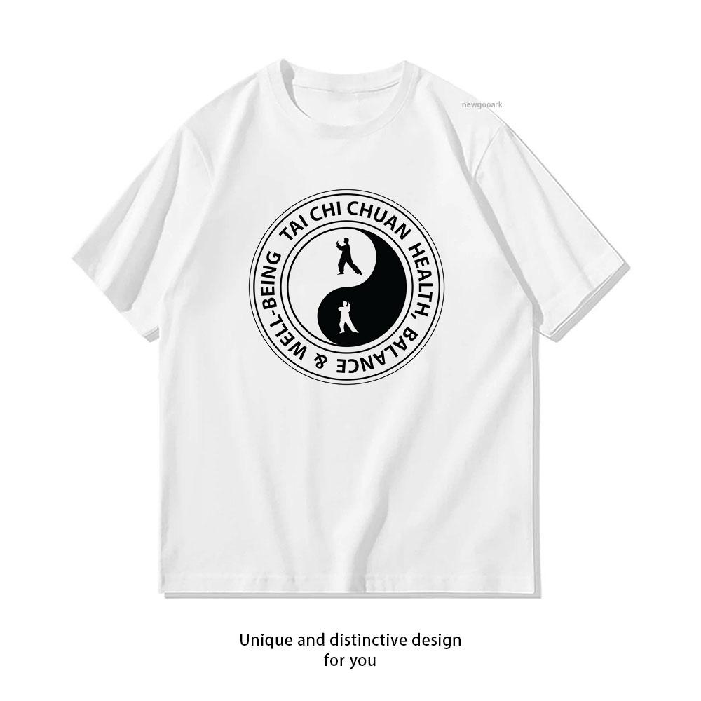 Tai Chi Chuan Tshirt Woman Man Summer Cotton Cartoon Graphic T Shirts Adult Classic Oneck Breathable Shortsleev Gift Tops Tee