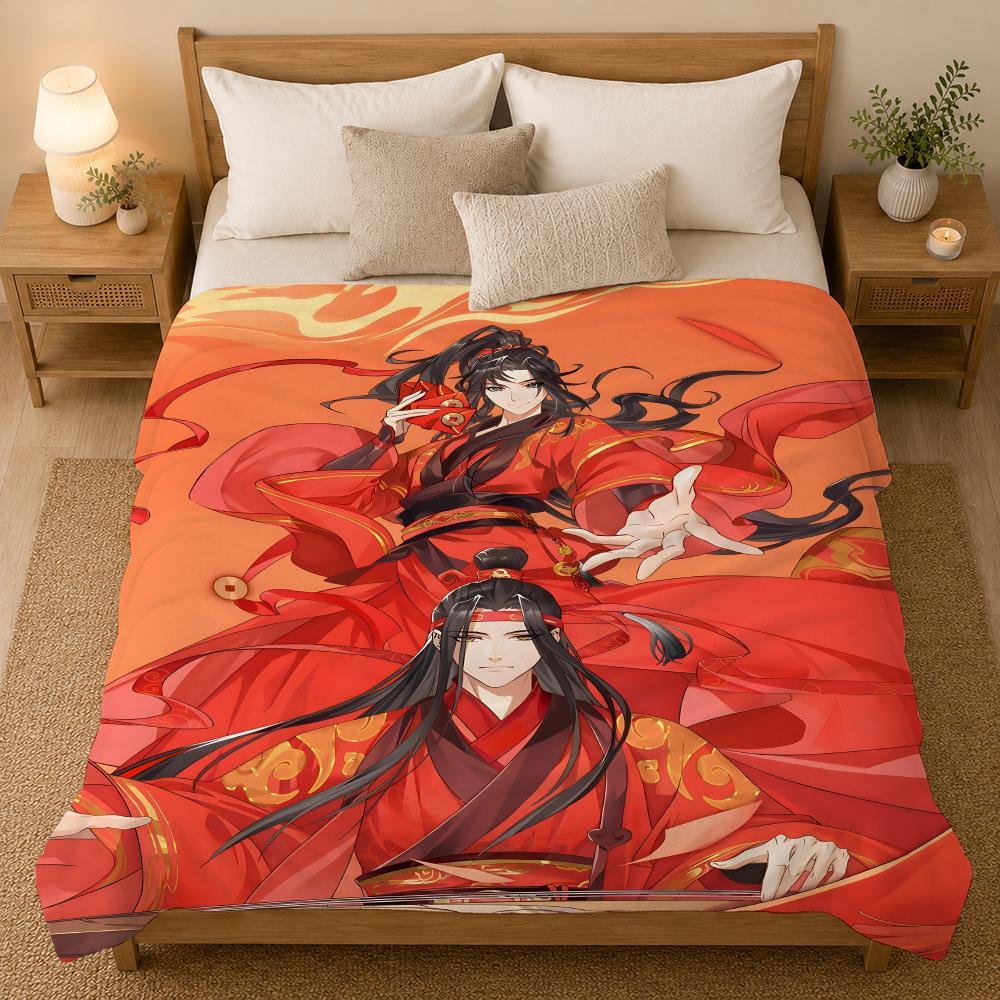 Mo Dao Zu Shi Anime Throw 240G Flannel Blanket, Suitable For Sofas, Beds, Offices,  Exquisite Gift Blankets
