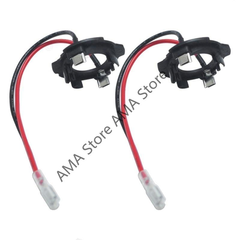 X7JF 2Pcs Car Headlight Bulb Holder H7 LED Bulb Plastic Holder Retainer Adapter for Golf 5 MK5