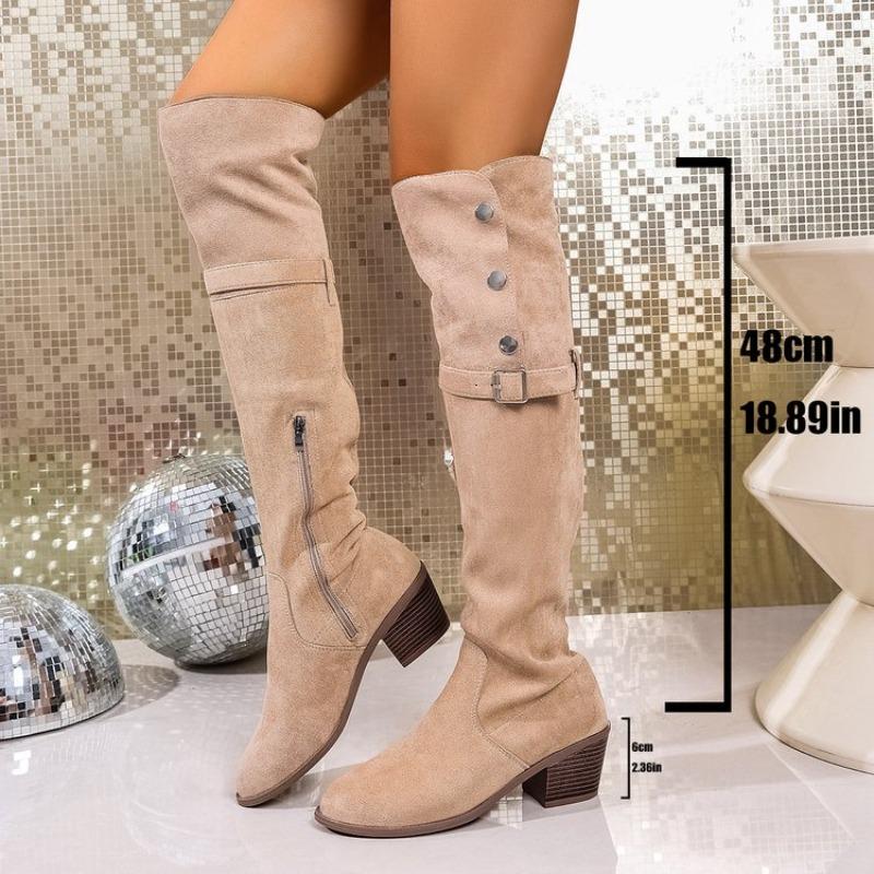 Fashion 2025 New Women's Thigh Boots Over The Knee Boots