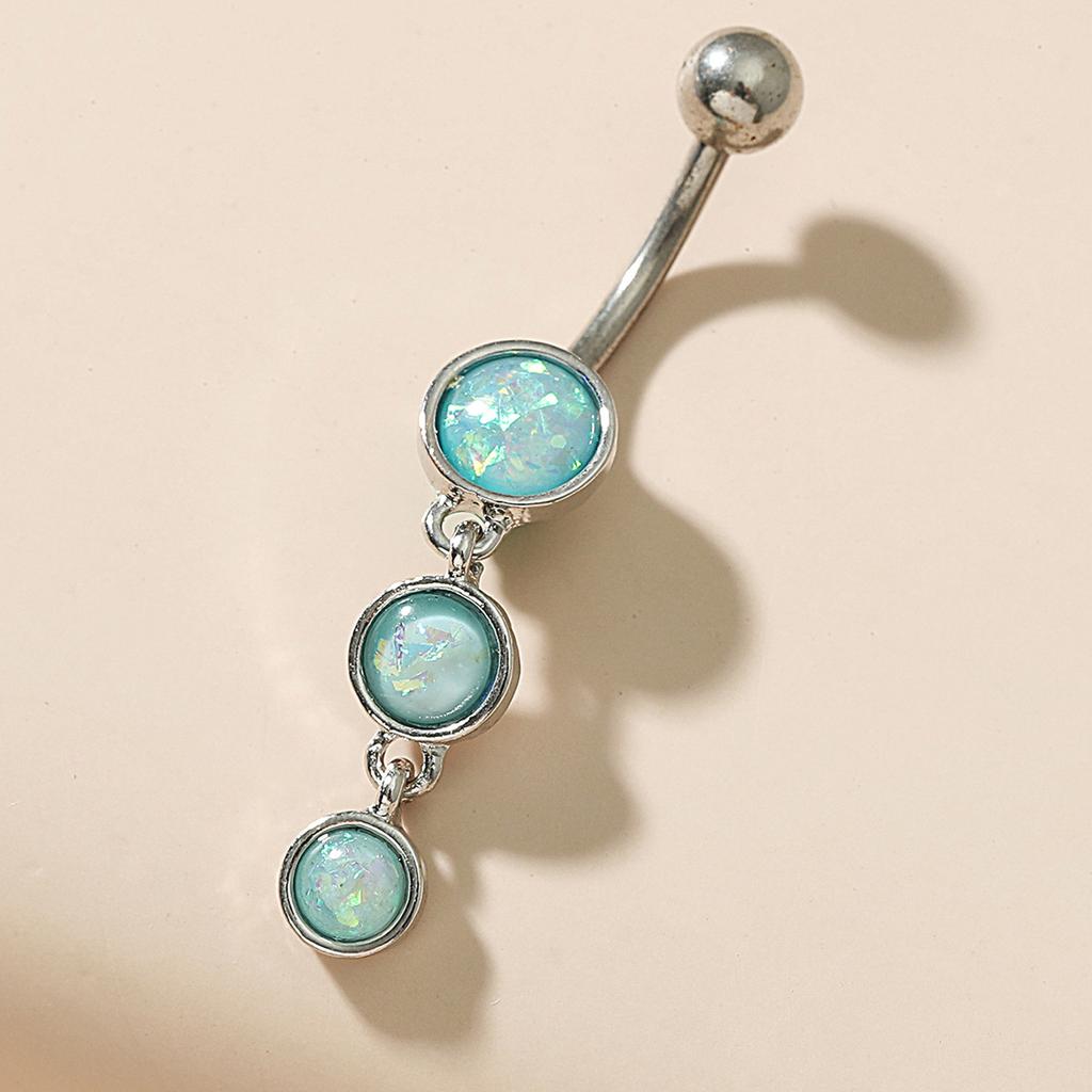 Belly Pupík Kulatý Pupík Nehty Módní Nová Piercingová Dekorace Pupíková Spona Nerezová Ocel