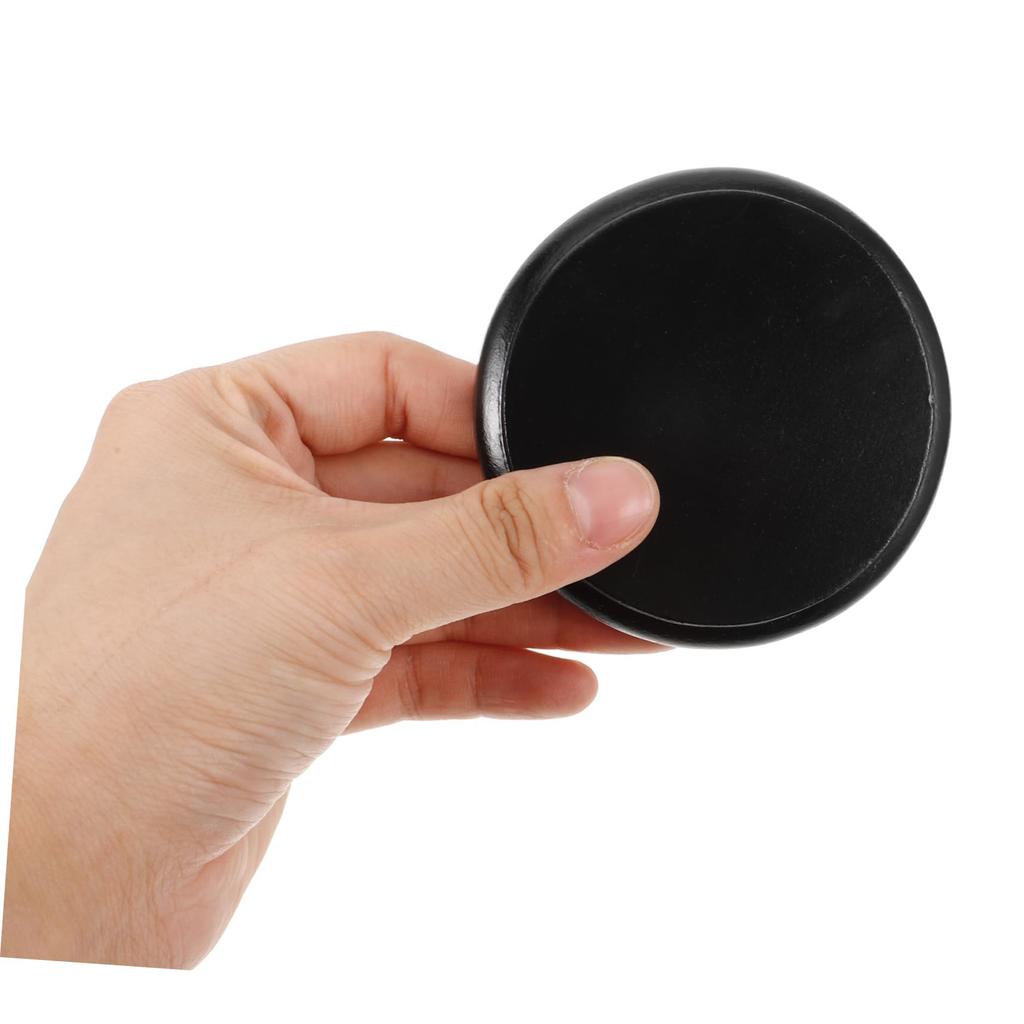 NUOBESTY Wooden Display Set of Round Inch Black Smooth for Miniature Figures and DIY 80g Stands, 3, Base, 3.15 Diameter, Finish, Crafts, Approx.