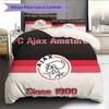 AFC Ajax Logo Bettwäsche Steppdecke Set Bettbezug Kissenbezug Heimdekoration Geburtstagsgeschenk (1 Bettbezug + 2 Kissenbezüge, ohne Füllung)