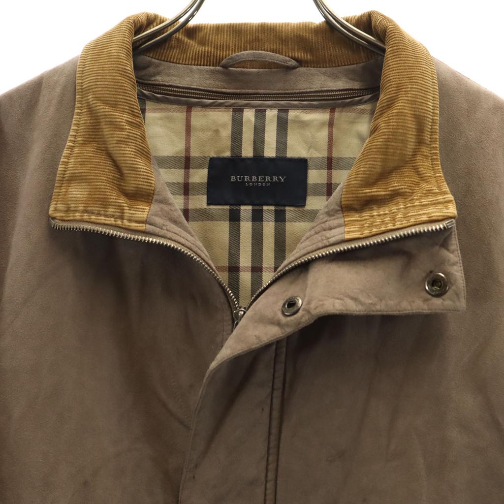 Burberry Made In Japan Faux Suede Leather Jacket Men's Used