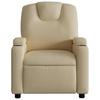 Electric Recliner Chair Cream Fabric