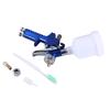 Blue Gravity Feed HVLP Mini Air Paint Spray Gun Low Pressure 0.8mm Nozzle 100ml
