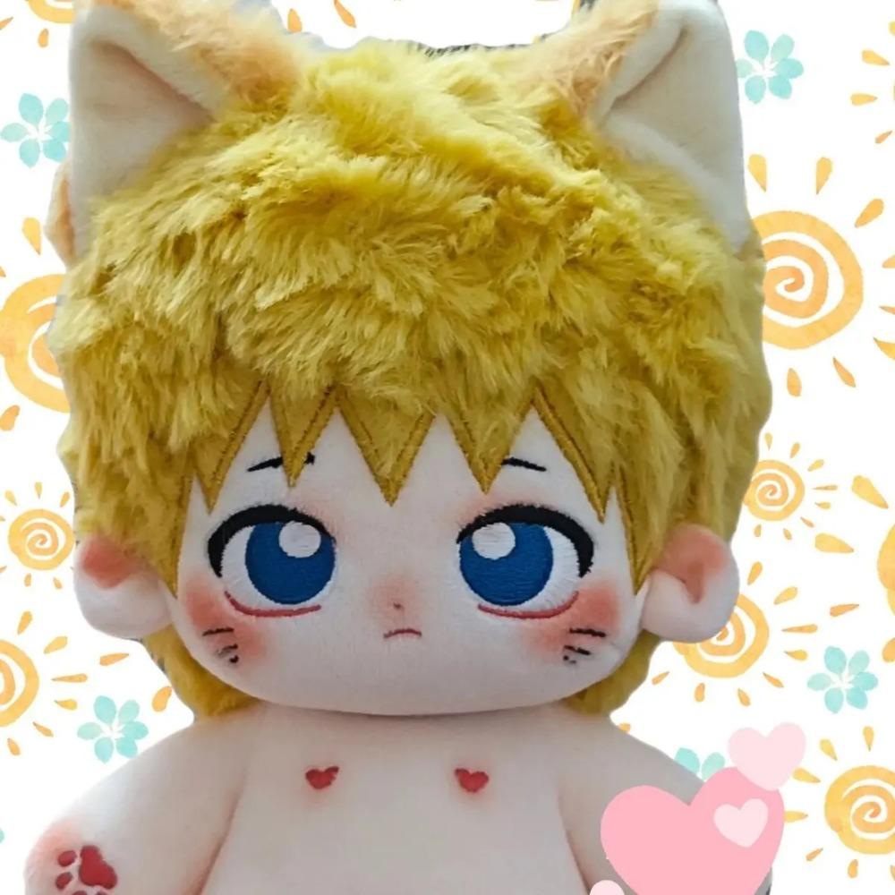 Stuffed 20cm Uzumaki Naruto Handsome Cosplay Plush Cotton Doll Toys for Kids With Skeleton Baby Change Clothes Gift