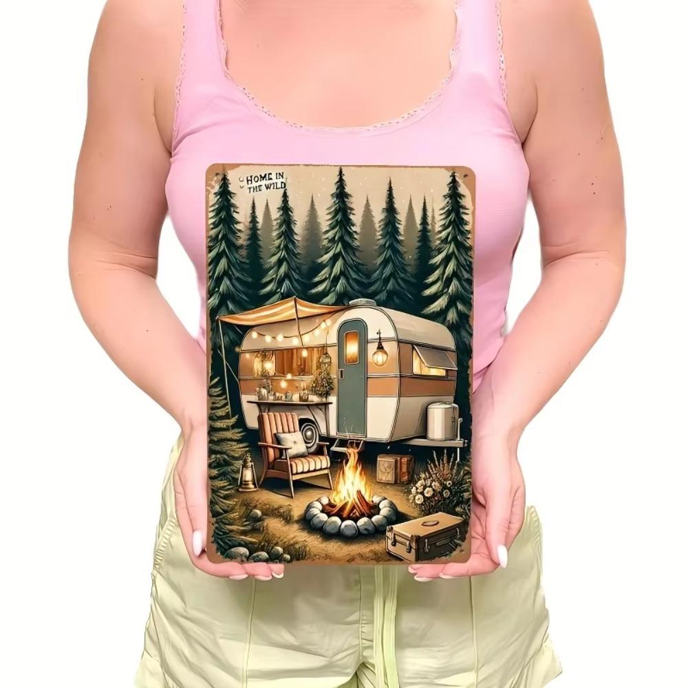 Camping Life Metal Sign Kitchen Bar Garage Man Cave Rustic Decor 8x12 Inch