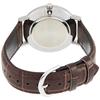 Casio MTP-VT01L-2B Men's Minimal Blue Dial Brown Leather Band Analog Watch, Silver, One Size. Analog Watch, Quartz Movement.