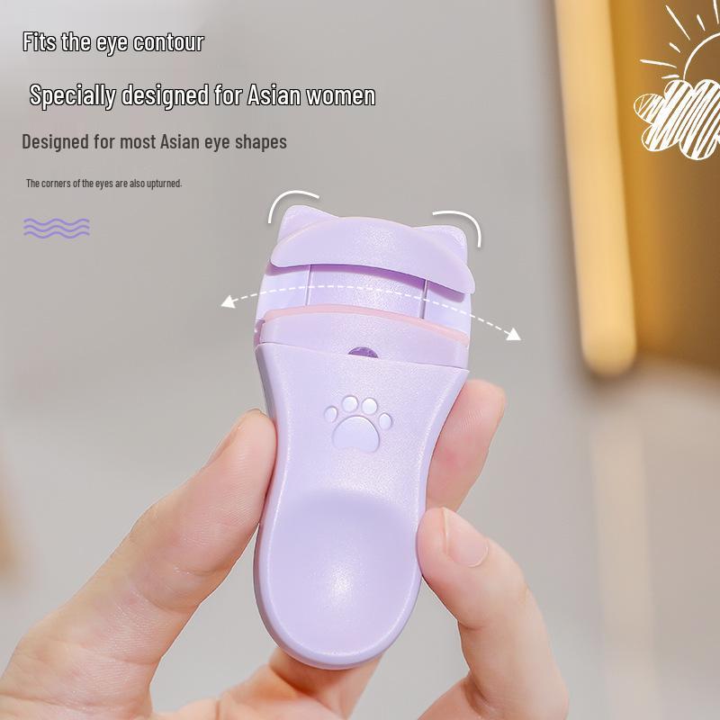 Kelly Cat Paw Eyelash Curler Set for Long-Lasting Natural Curl - Beginner-Friendly Partial Sectional Clip