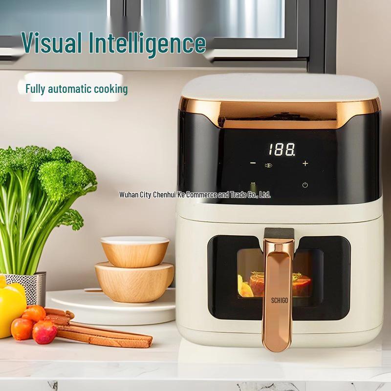5L Smart No-Flip Visible Air Fryer - Multi-functional, Fully Automatic, Large Capacity Fryer for Home Use