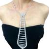 Rhinestones Necktie Female Party Decoration Tie Casual Trendy Wedding Party Tie for Weddings and Event