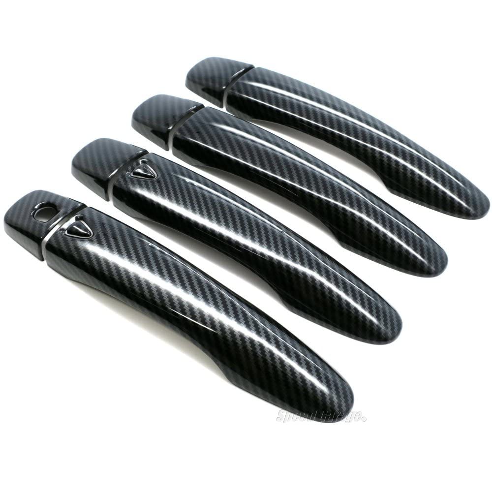 Speed Garage Carbon Fiber Door Knob Handle Covers and Garnishes for the 2020 Nissan Note E13 Custom Parts (SNE13) - Dress-Up
