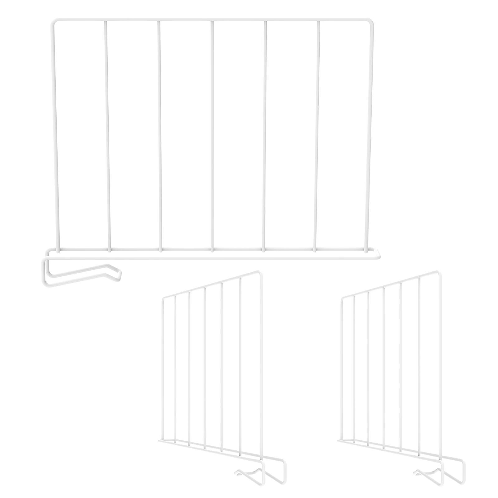 Разделители для полок, Разделители для полок для организации шкафа Металлический органайзер для полок шкафа Деревянный разделитель полок для свитеров одежды