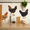 Creative Country-style Simulation Rooster Kitchen Dining Room and Home Background Decoration Wall Stickers