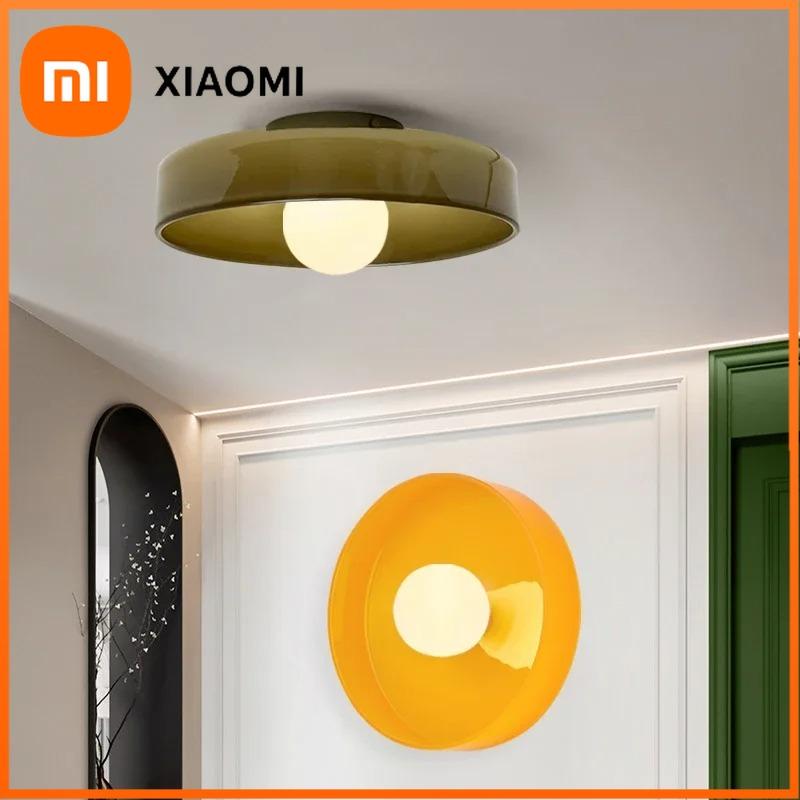 Xiaomi Nordic LED Glass Ceiling Light Simple Retro 25/35cm Multi Color G9 Bedroom Living Room Foyer Study Decorative Lighting Fixtures