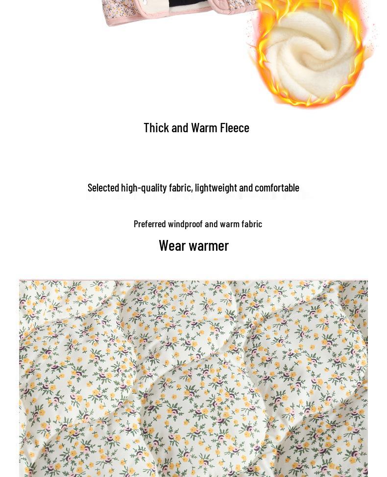 2025 Autumn & Winter Girls' Quilted Cotton Jacket: Fleece-Lined Baby & Children’s Outerwear