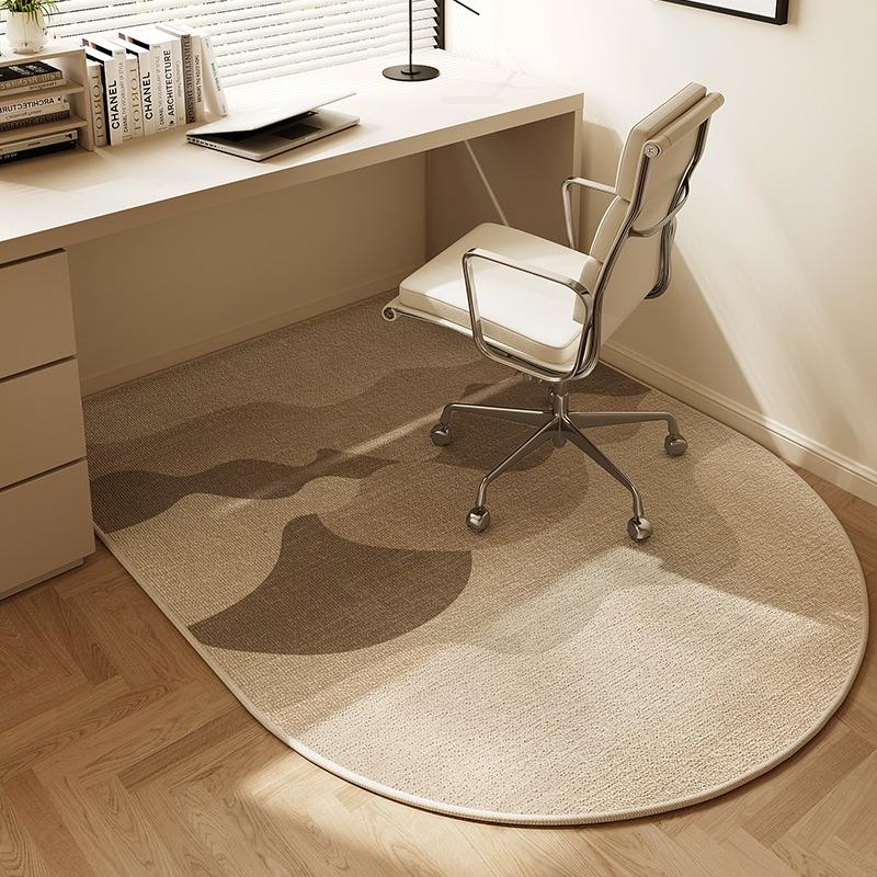VIKAMA Chair Floor Mat Arched Bedroom Vanity Rug Modern Home Decor Study Playroom Swivel Chair Mute Rug Office Desk Floor Mat