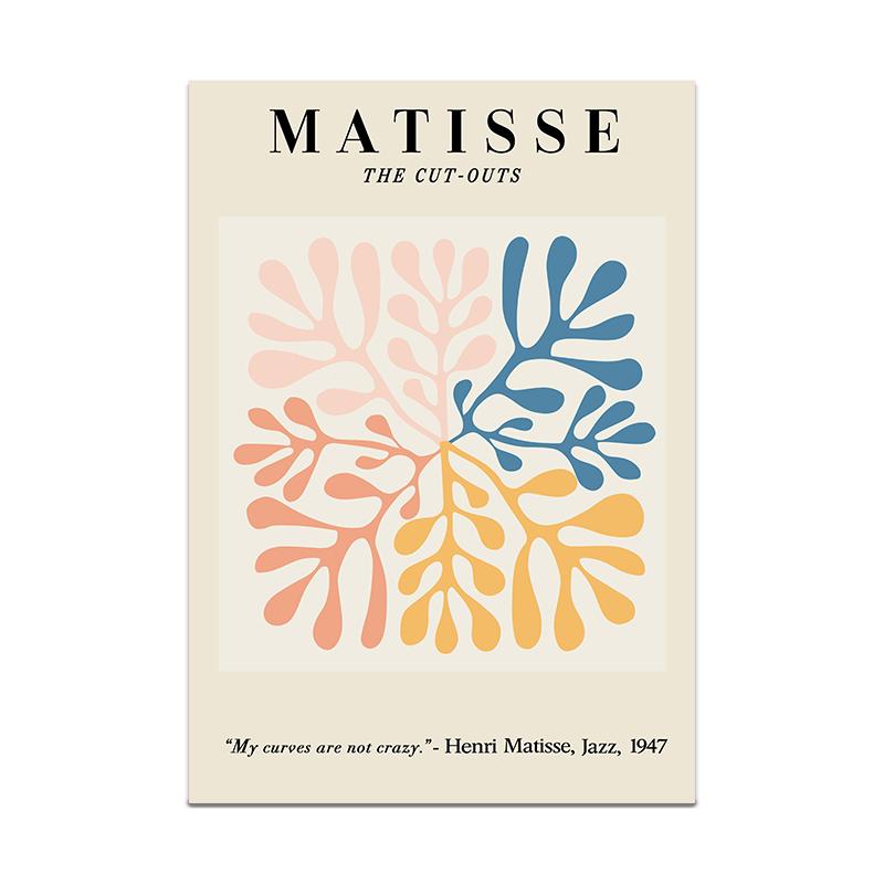 Abstrakte Linien Leinwandmalerei Poster Nordisch Matisse Wandkunst Druck Dekoratives Mädchenbild Modernes Wohnzimmer Heimdekor Ungerahmt