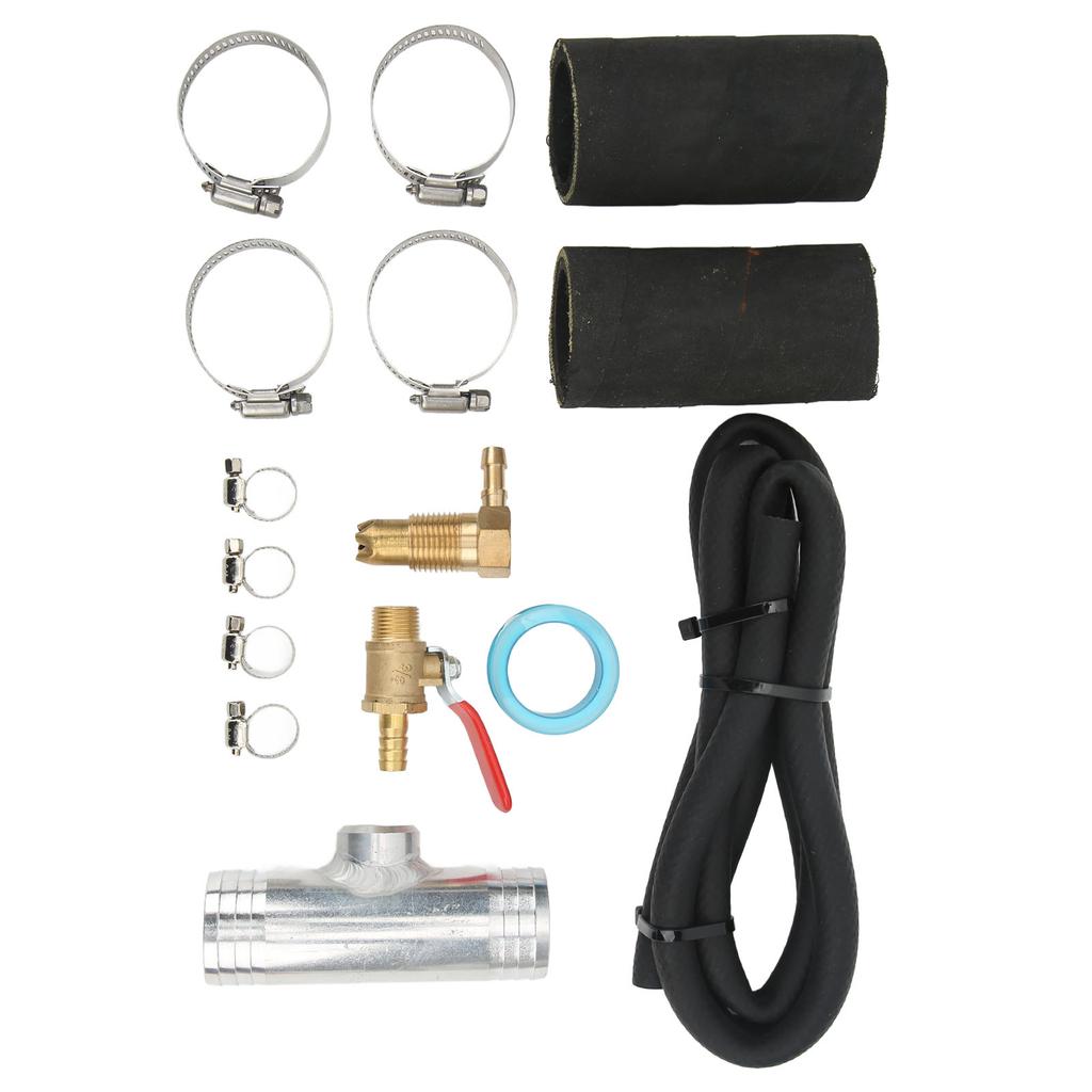 Auxiliary Transfer   Connector Kit with Fuel Pipe Connector Tee Clamp 11025 Replacement for       Trucks